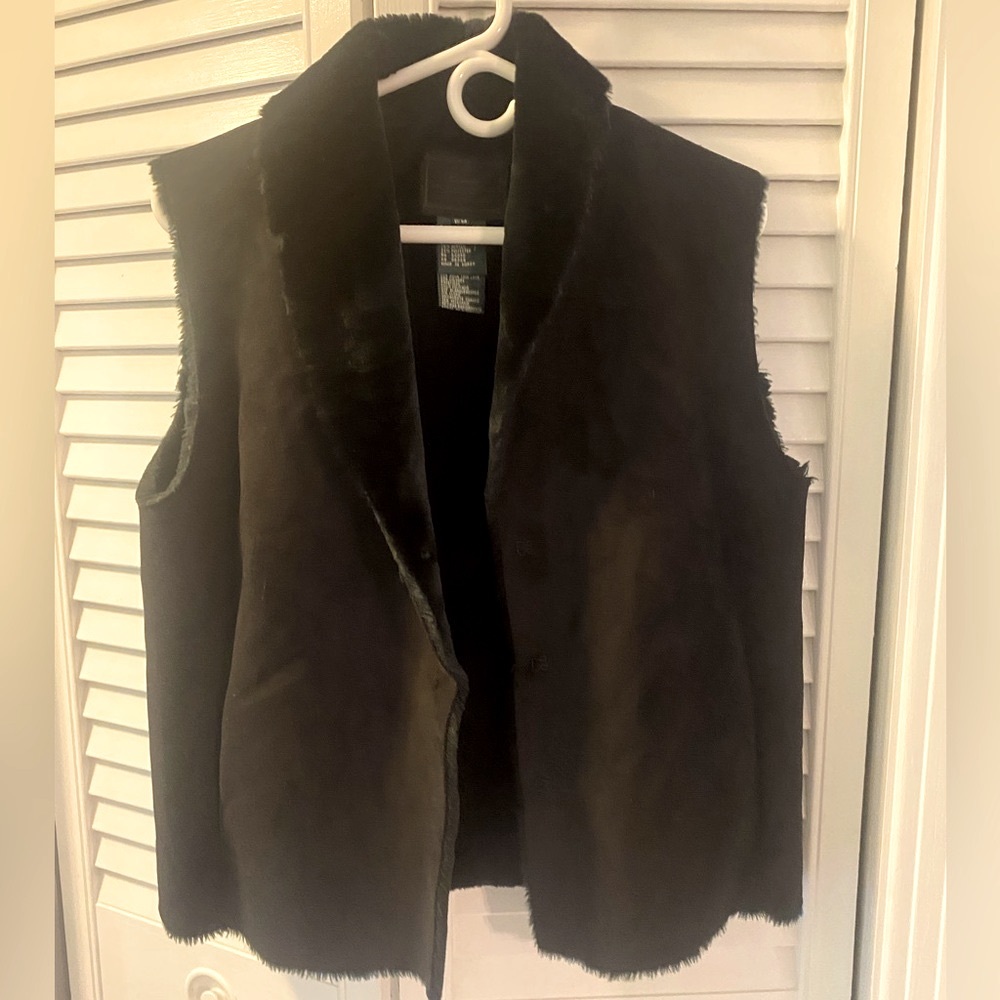 💕 Lauren Ralph Lauren Luxe Faux Shearling Vest Petite